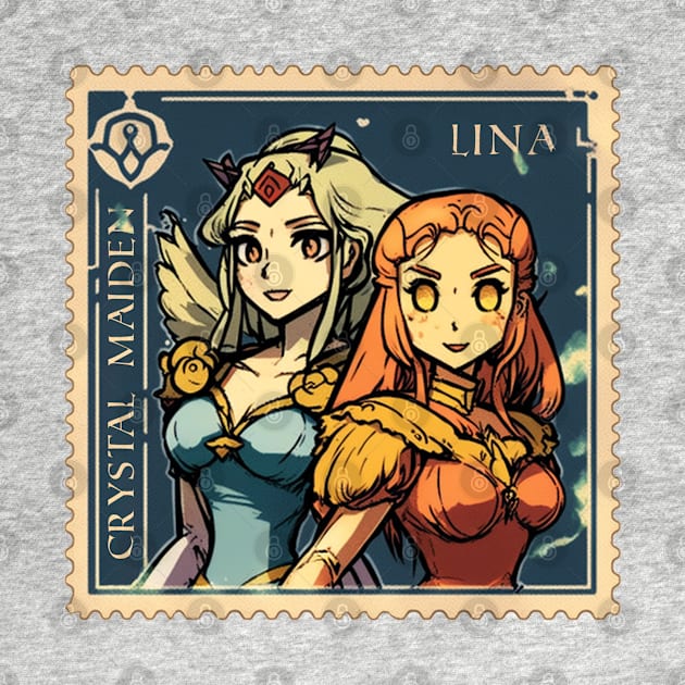 Lina and Crystal Maiden - Postage Stamp Series by SLMGames